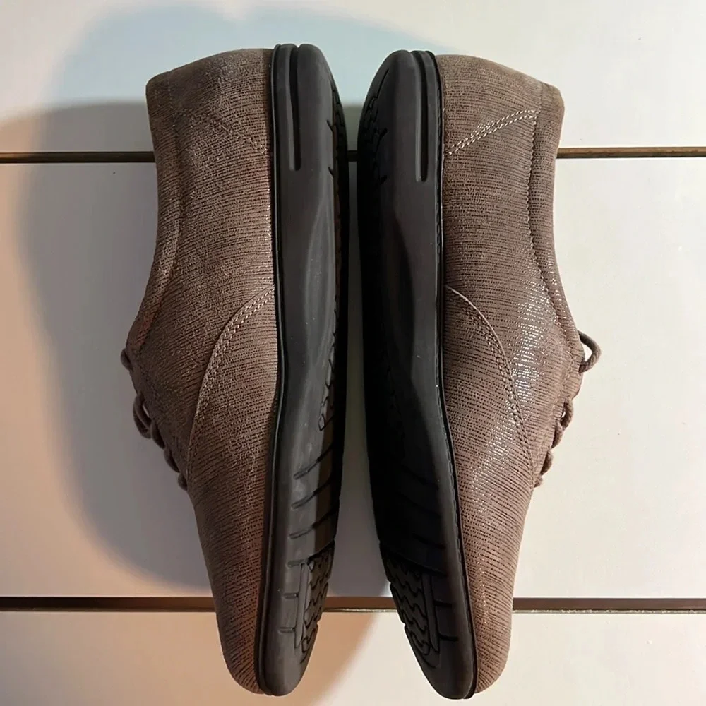 Easy Spirit Esmotion Women’sleather Shoes Loafers Brown Lace Up. Size 6.5 - Picture 7 of 9